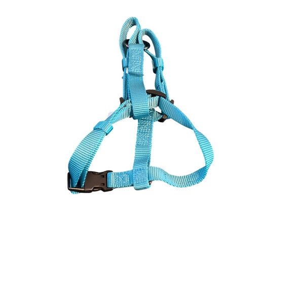 Top Paw Adjustable Harness Teal Blue Aqua Gunmetal Non Pullers Size S NWOT - Picture 1 of 3